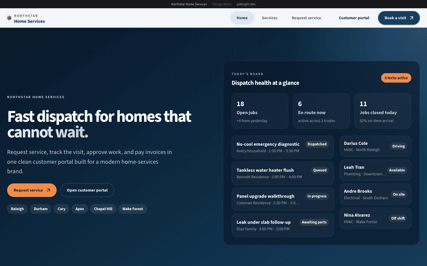 Northstar Home Services desktop screenshot